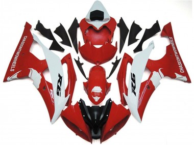 Carenado Moto Yamaha YZF R6 2008-2016 - Blanco Rojo Negro
