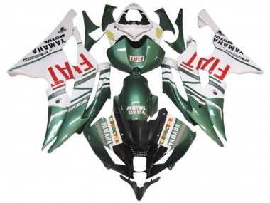Carenado Moto Yamaha YZF R6 2008-2016 - Blanco Verde Rojo Fiat