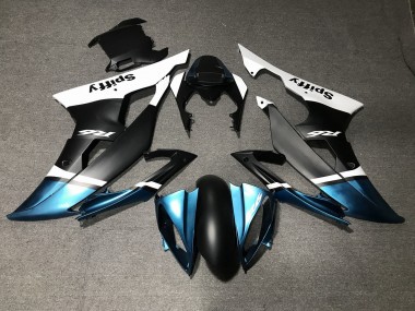 Carenado Moto Yamaha YZF R6 2008-2016 - Blanco Azul Negro Mate Spiffy