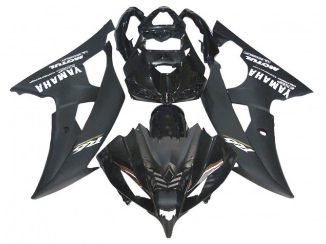 Carenado Moto Yamaha YZF R6 2008-2016 - Negro Brillante Negro Mate Blanco