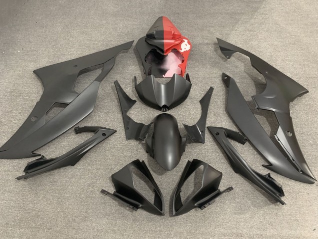 Carenado Moto Yamaha YZF R6 2008-2016 - Rojo Negro Mate