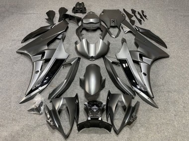 Carenado Moto Yamaha YZF R6 2008-2016 - Gris Mate Negro Brillante