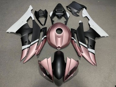 Carenado Moto Yamaha YZF R6 2008-2016 - Blanco Rose Oro Negro Mate
