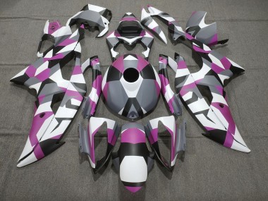 Carenado Moto Yamaha YZF R6 2008-2016 - Blanco Rosa Gris Negro Camouflage