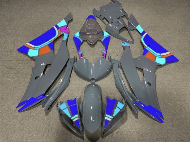 Carenado Moto Yamaha YZF R6 2008-2016 - Nardo Gris Azul RuedaColores