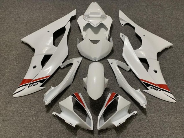 Kits Carenado Moto Yamaha YZF R6 2008-2016 - Blanco Perla Rojo