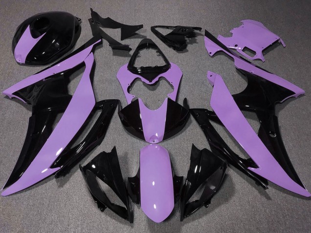 Carenados Moto Yamaha YZF R6 2008-2016 - Púrpura Negro Brillante