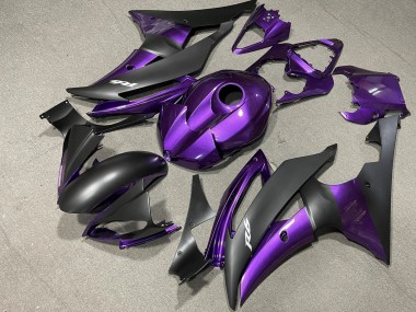 Carenados Moto Yamaha YZF R6 2008-2016 - Púrpura Negro Mate