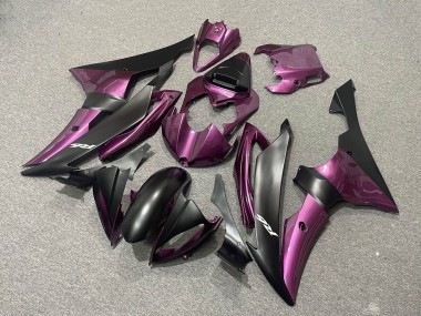 Carenado Moto Yamaha YZF R6 2008-2016 - Púrpura Negro Mate