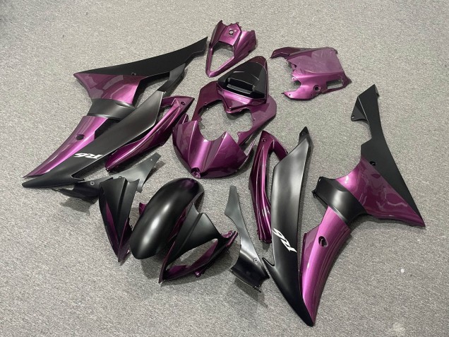 Carenado Moto Yamaha YZF R6 2008-2016 - Púrpura Negro Mate
