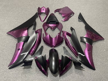 Carenado Moto Yamaha YZF R6 2008-2016 - Púrpura Negro Mate