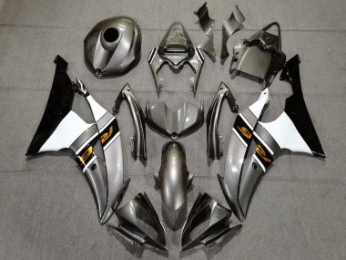 Carenado Moto Yamaha YZF R6 2008-2016 - Plata Blanco Oro Negro