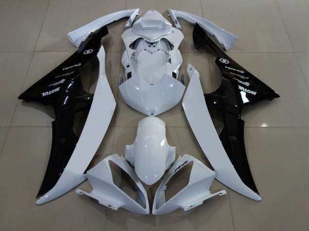 Carenado Moto Yamaha YZF R6 2008-2016 - Blanco Negro Brillante