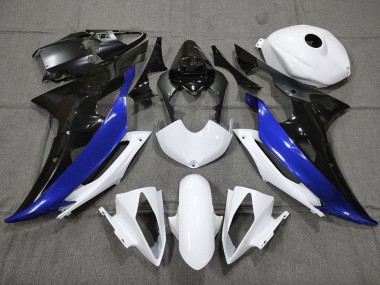 Carenados Moto Yamaha YZF R6 2008-2016 - Blanco Azul Negro Brillante