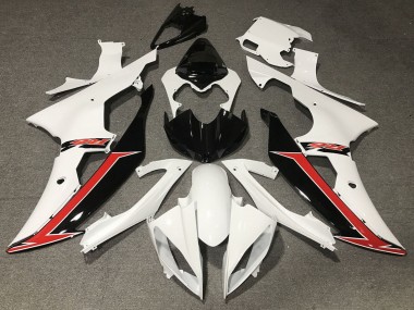 Carenados Moto Yamaha YZF R6 2008-2016 - Blanco Rojo Negro Brillante