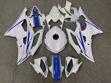 Kits Carenados Moto Yamaha YZF R6 2008-2016 - Blanco Azul