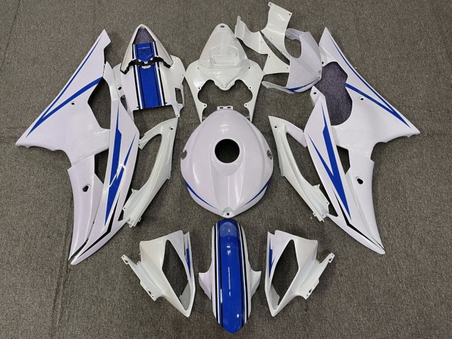Kits Carenados Moto Yamaha YZF R6 2008-2016 - Blanco Azul