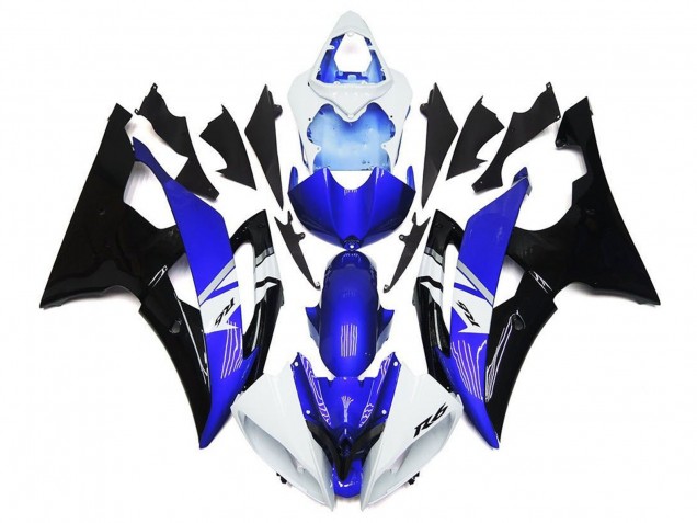 Carenado Moto Yamaha YZF R6 2008-2016 - Blanco Azul Negro