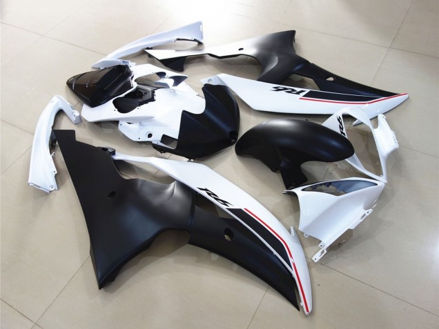 Carenado Moto Yamaha YZF R6 2008-2016 - Blanco Negro Mate Rojo