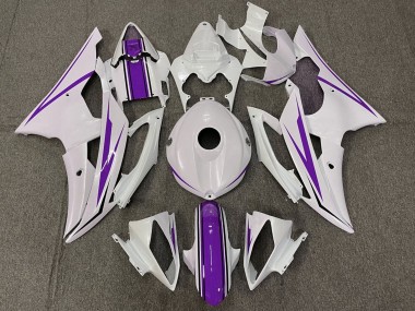 Carenado Moto Yamaha YZF R6 2008-2016 - Blanco Púrpura