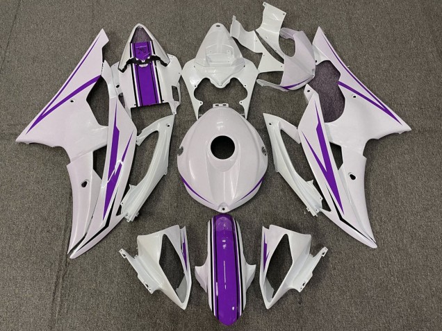 Carenado Moto Yamaha YZF R6 2008-2016 - Blanco Púrpura