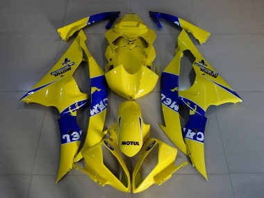 Carenado Moto Yamaha YZF R6 2008-2016 - Amarillo Azul Camello Motul Michelin