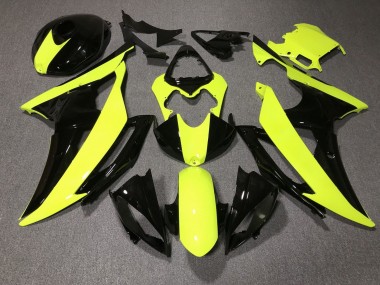 Carenado Moto Yamaha YZF R6 2008-2016 - Amarillo Negro Brillante