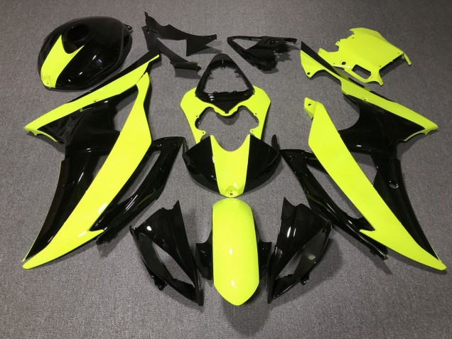 Carenado Moto Yamaha YZF R6 2008-2016 - Amarillo Negro Brillante