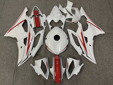 Carenados Moto Yamaha YZF R6 2008-2016 - Blanco Perla Rojo