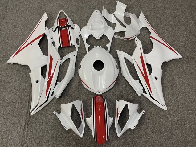 Carenados Moto Yamaha YZF R6 2008-2016 - Blanco Perla Rojo