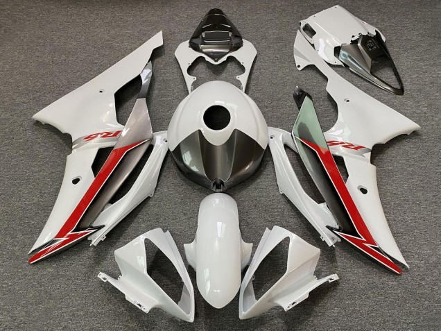 Carenado Moto Yamaha YZF R6 2008-2016 - Blanco Perla Rojo
