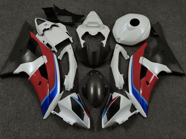 Carenado Moto Yamaha YZF R6 2008-2016 - Blanco Rojo Azul Negro Mate
