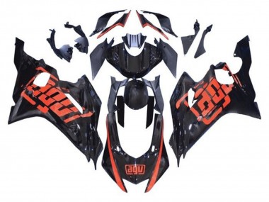 Carenado Moto Yamaha YZF R6 2017-2023 - Negro Brillante Rojo AGV