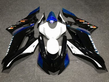 Carenado Moto Yamaha YZF R6 2017-2023 - Blanco Azul Negro Brillante