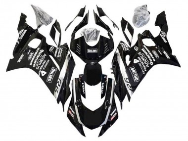 Carenado Moto Yamaha YZF R6 2017-2023 - Negro Blanco Ohlins