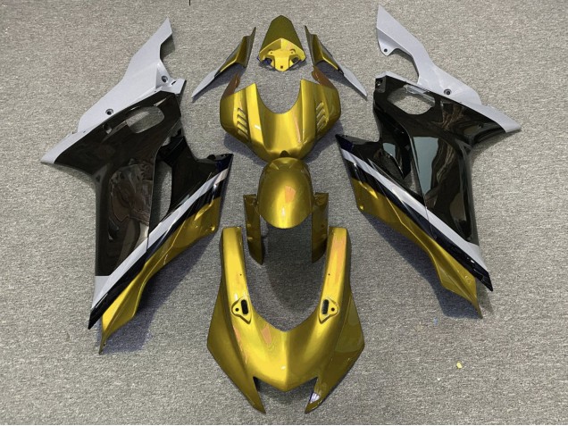 Carenado Moto Yamaha YZF R6 2017-2023 - Gris Oro Negro Brillante