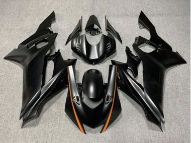 Carenado Moto Yamaha YZF R6 2017-2023 - Negro Mate Naranja