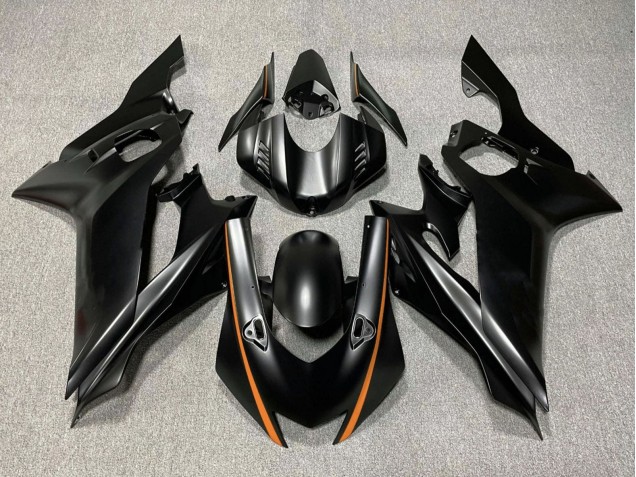 Carenado Moto Yamaha YZF R6 2017-2023 - Negro Mate Naranja