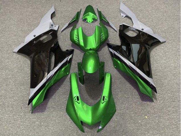 Carenado Moto Yamaha YZF R6 2017-2023 - Gris Verde Negro Brillante