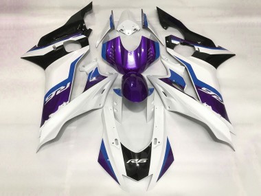 Carenados Moto Yamaha YZF R6 2017-2023 - Blanco Azul Púrpura Negro