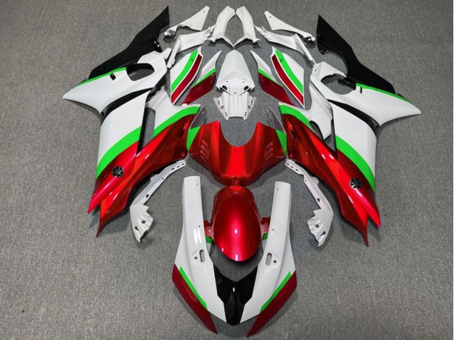 Carenado Moto Yamaha YZF R6 2017-2023 - Blanco Neon Verde Rojo Negro