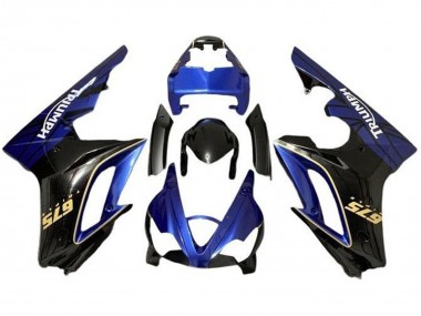 Carenado Moto Triumph Daytona 675 Triple 2009-2012 - Azul Negro Brillante