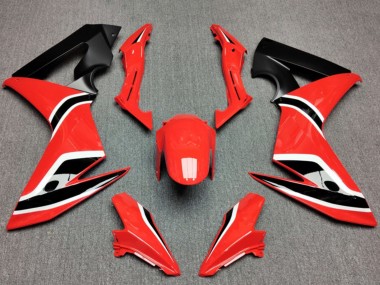 Carenado Moto Honda CBR650F 2014-2016 - Rojo Negro Mate