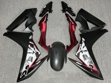 Carenado Moto Honda CBR650F 2014-2016 - Negro Mate Rojo