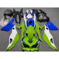 Carenado Moto Kawasaki ZX4R ZX-4RR 2019-2025 - Blanco Azul Verde
