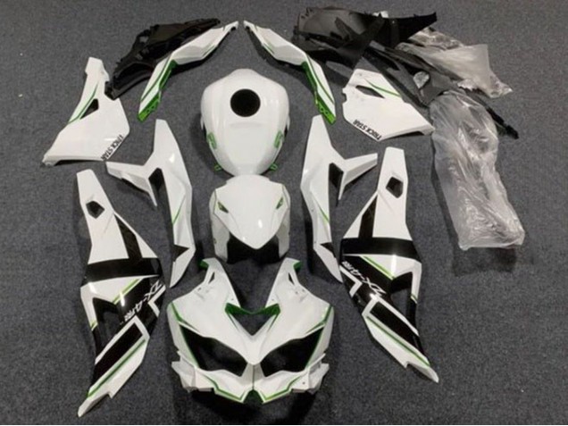 Carenado Moto Kawasaki ZX4R ZX-4RR 2019-2025 - Blanco Negro Verde
