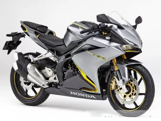 Carenado Moto Honda CBR250RR 2017-2022 - Plata Amarillo Negro Mate