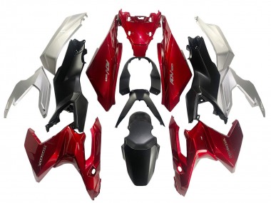 Carenado Moto Honda ADV160 2022-2024 - Plata Rojo Negro Mate