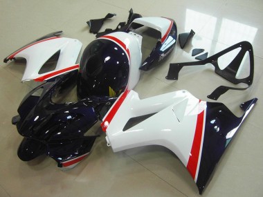 Carenados Moto Honda VFR 800 2002-2013 - Blanco Rojo Azul Oscuro