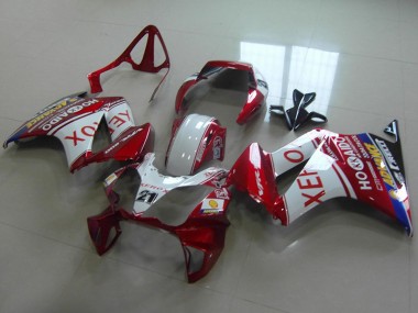 Carenado Moto Honda VFR 800 2002-2013 - Blanco Rojo Azul Xerox 21